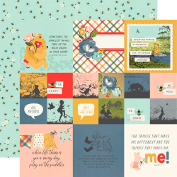 Simple Stories - Blok 12'' - Say Cheese Classic Pooh / Klassisk Peter Plys Collection Kit