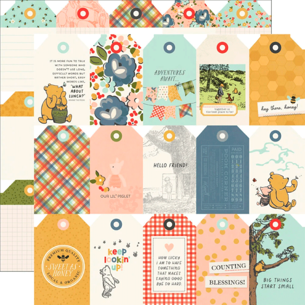 Simple Stories - Blok 12'' - Say Cheese Classic Pooh / Klassisk Peter Plys Collection Kit
