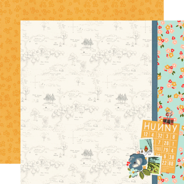 Simple Stories - Blok 12'' - Say Cheese Classic Pooh / Klassisk Peter Plys Collection Kit