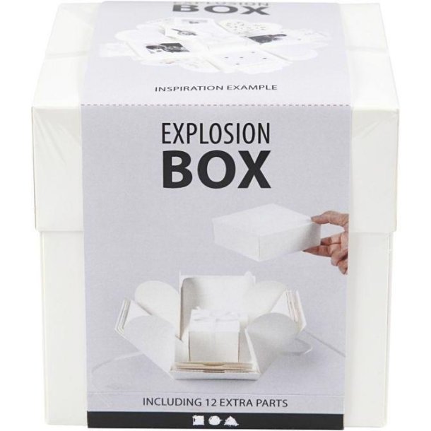 Explosion box / Eksplosionsske - Hvid - 25379