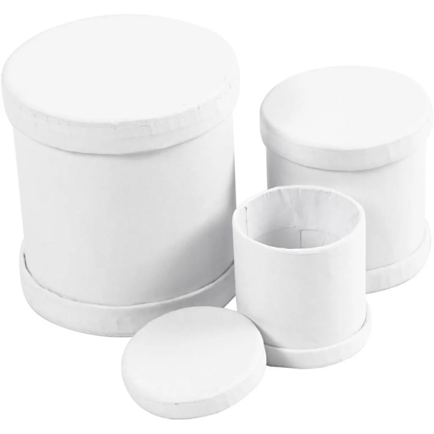 Trommesker - 3 stk - h: 4-5-7cm