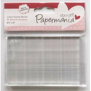 Papermania Clear Stamp Block -  Akrylblok