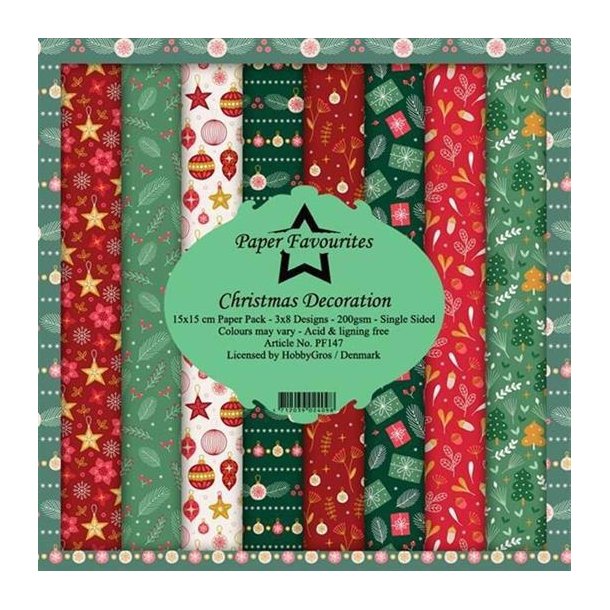 Paper Favourites - Blok 6 - Christmas Decoration / Jule Dekorationer - PF147