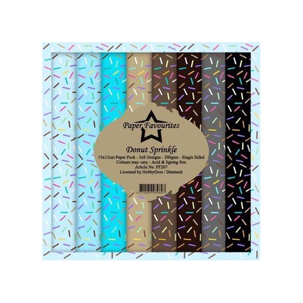 Paper Favourites - Blok 6" - Donut Sprinkle - Krymmel - PF207