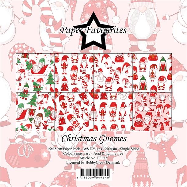 Paper Favourites - Blok 6" - Christmas Gnomes - Julefigurer