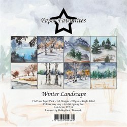 Paper Favourites - Blok 6" - Winter Landscape - Vinter landskab