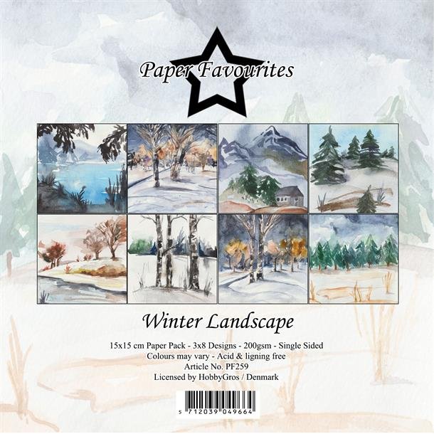 Paper Favourites - Blok 6" - Winter Landscape - Vinter landskab
