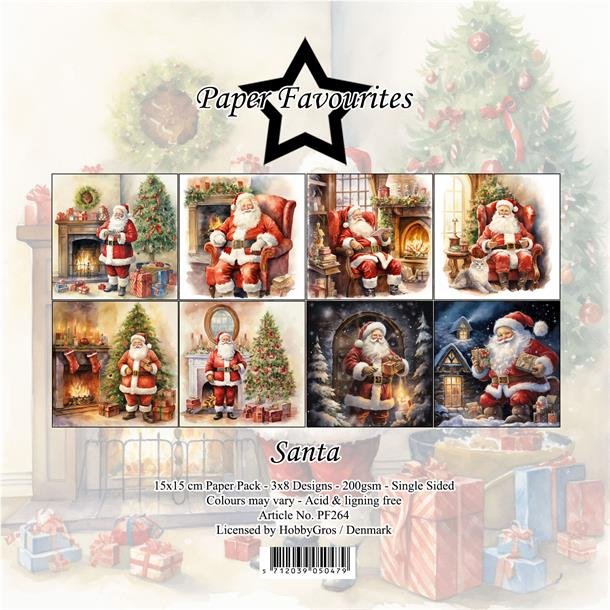 Paper Favourites - Blok 6'' - Santa - Julemnd