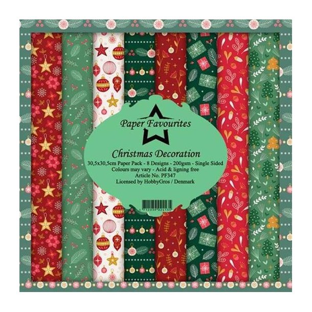 Paper Favourites - Blok 12 - Christmas Decoration / Jule Dekorationer - PF347