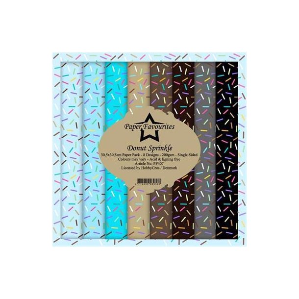 Paper Favourites - Blok 12"  - Donut Sprinkle - Krymmel - PF407