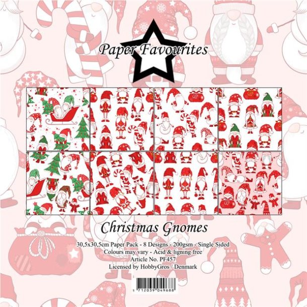 Paper Favourites - Blok 12" - "Christmas Gnomes"  - Julefigurer