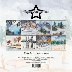 Paper Favourites - Blok 12" -  "Winter Landscape" - Vinter landskab