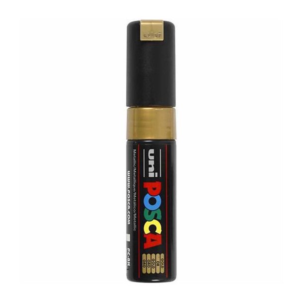 Posca Marker PC 8K Gold, 8 mm spids