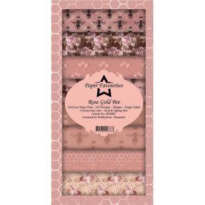 Paper Favourites - Blok Slim Card - Rose Gold Bee / Roseguld bier - PFS002