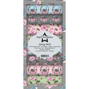 Paper Favourites - Blok Slim Card - Spring Birds / Forrs Fugle - PFS016