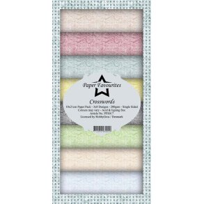 Paper Favourites - Blok Slim Card - Crosswords / Krydsord - PFS017