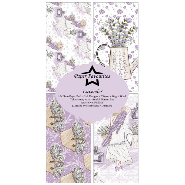 Paper Favourites - Blok Slim Card - Lavender / Lavendel
