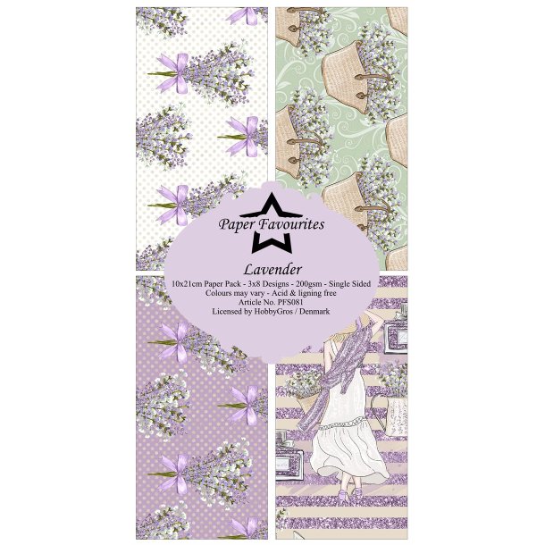 Paper Favourites - Blok Slim Card - Lavender / Lavendel