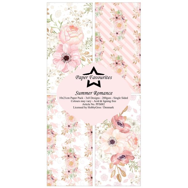 Paper Favourites - Blok Slim Card - Summer Romance / Sommer romantik