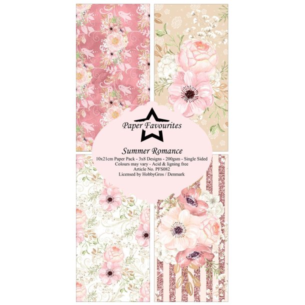 Paper Favourites - Blok Slim Card - Summer Romance / Sommer romantik