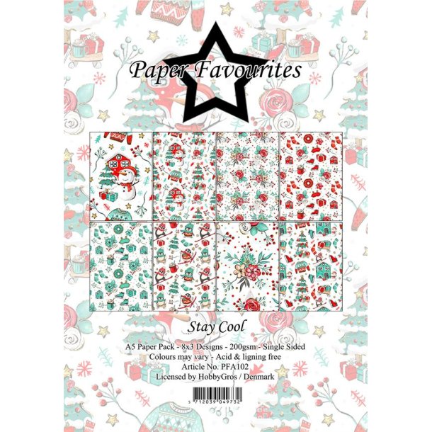 Paper Favourites - Blok A5 -  Stay Cool / Sjov jul