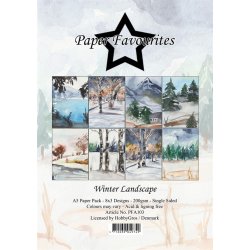 Paper Favourites - Blok A5 -Winter Landscape / Vinter landskaber