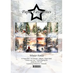 Paper Favourites - Blok A5 - Winter Forest / Vinter skov