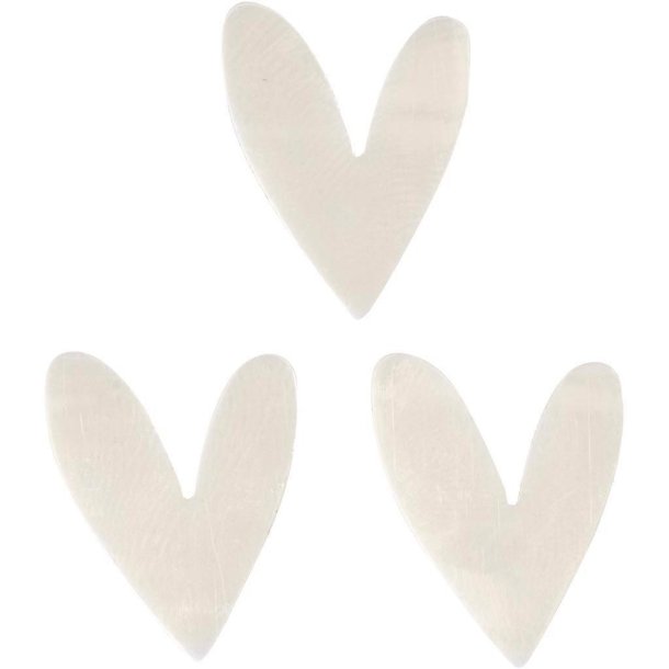 Happy Moments - Palietter - Hjerte - Rhvid