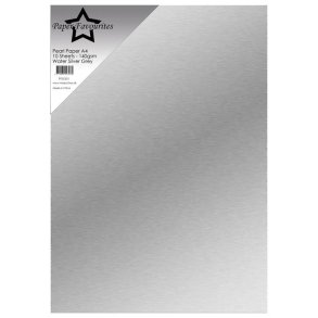 Paper Favourites - Pearl Paper - 140gr. - A4 - Water Silver Grey