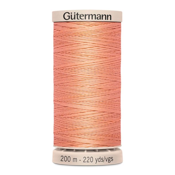 Gtermann - Hnd Quiltetrd - Bomuldstrd Med Voks - 200 m - Lys Fersken 1938