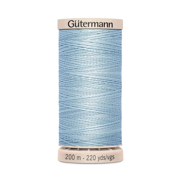 Gtermann - Hnd Quiltetrd - Bomuldstrd Med Voks - 200 m - Stvet Bl Lys 6217