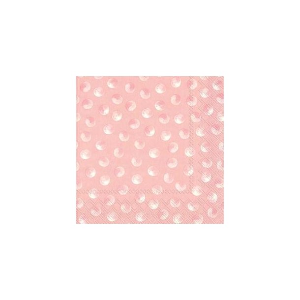 Ihr frokostservietter - Piggy Dots - Rose - 20 stk