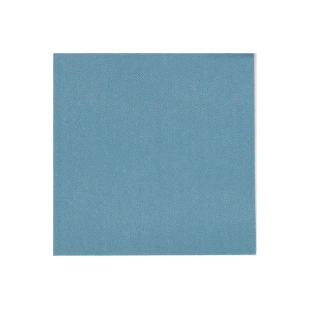 UNI - Textile Touch - Middagsservietter - Mrk Turkis - 12 stk.