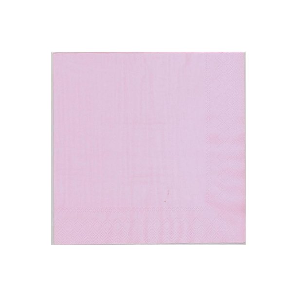 UNI - Textile Touch - Middagsservietter - Pastel Rose - 12 stk.