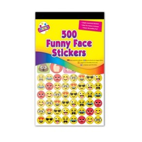 Stickers - klisterm�rker - Smiley - Funny face - 500stk ass.ark