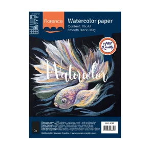 Florence Watercolor paper - Akvarel - Sort - A4