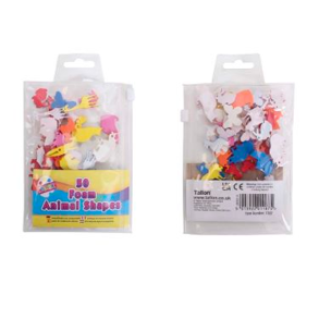 Mosgummi dyr med klb - 50 stk