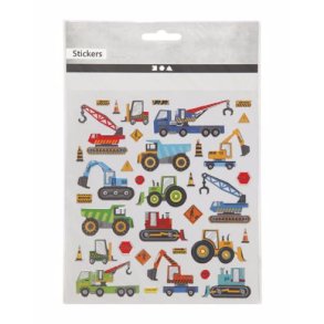 Stickers / Klisterm�rker - Byggeplads K�ret�jer - 29175