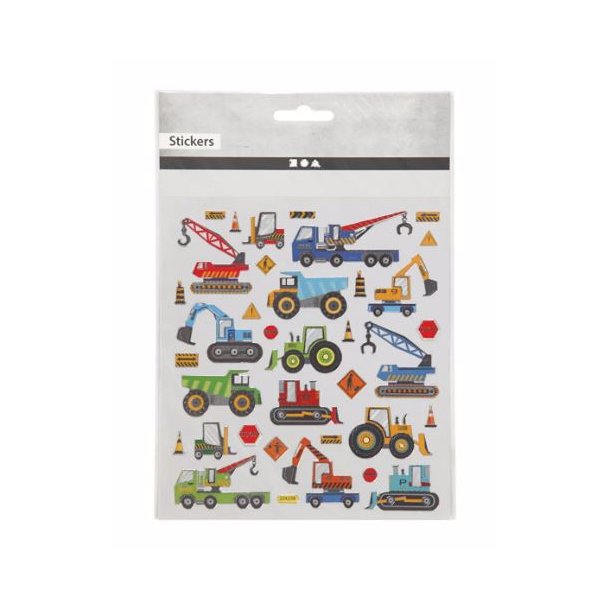 Stickers / Klisterm�rker - Byggeplads K�ret�jer - 29175