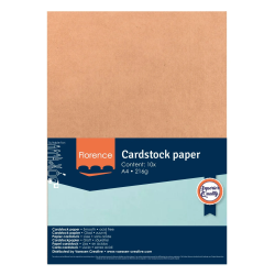 Florence Kraft Karton - Cardstock Smooth - A4 - 216g - 10stk