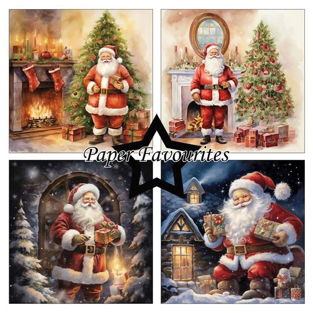 Paper Favourites - Blok 6'' - Santa - Julemnd
