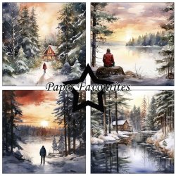 Paper Favourites - Blok 6'' - Winter Forest / Vinter skov