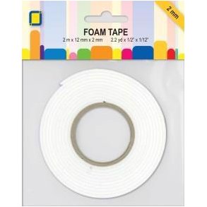 Foamtape - Hvid - 12 mm x 2 mm