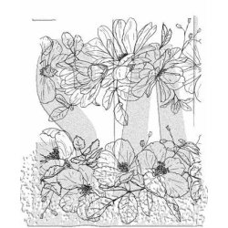 Tim Holtz - 330461 SA - Cling Stamp Floral Trims" - TH-CMS461