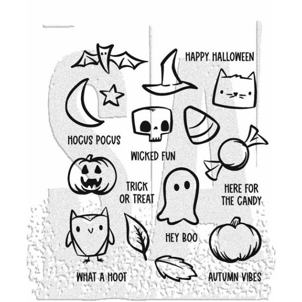 Tim Holtz - Stempel - Cling Stamp Tiny Frights" 