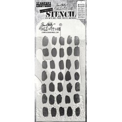 Tim Holtz - 332167 SA -Tim Holtz Layered Stencils Brush Mark - TH-S167