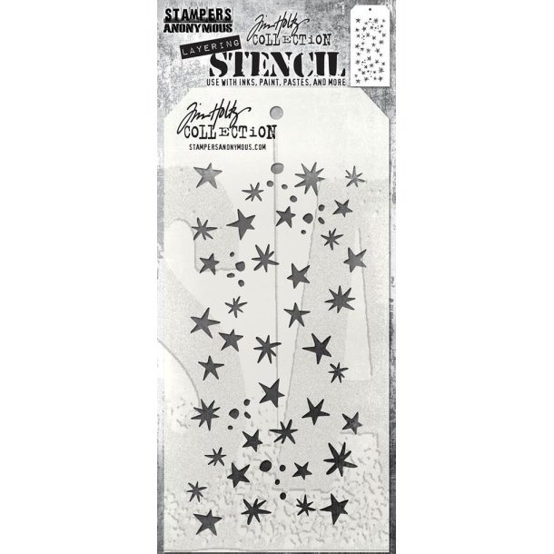 Tim Holtz - Stencil - Spellbound - Stjerner