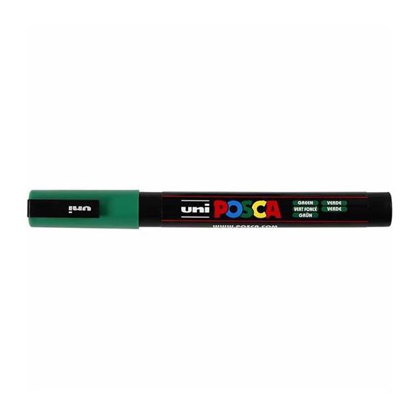 Posca marker Pc 3M, Green, 0,9 - 1,3 mm spids