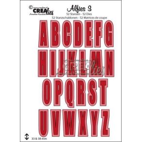 CREALies - Die - Alfabet, store bogstaver, 3 m skygge - CLALF03