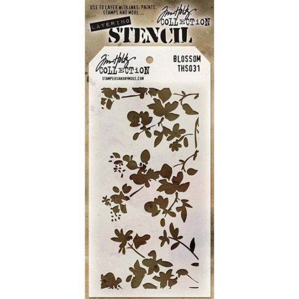 Tim Holtz - Layering Stencil - Blossom - THS031